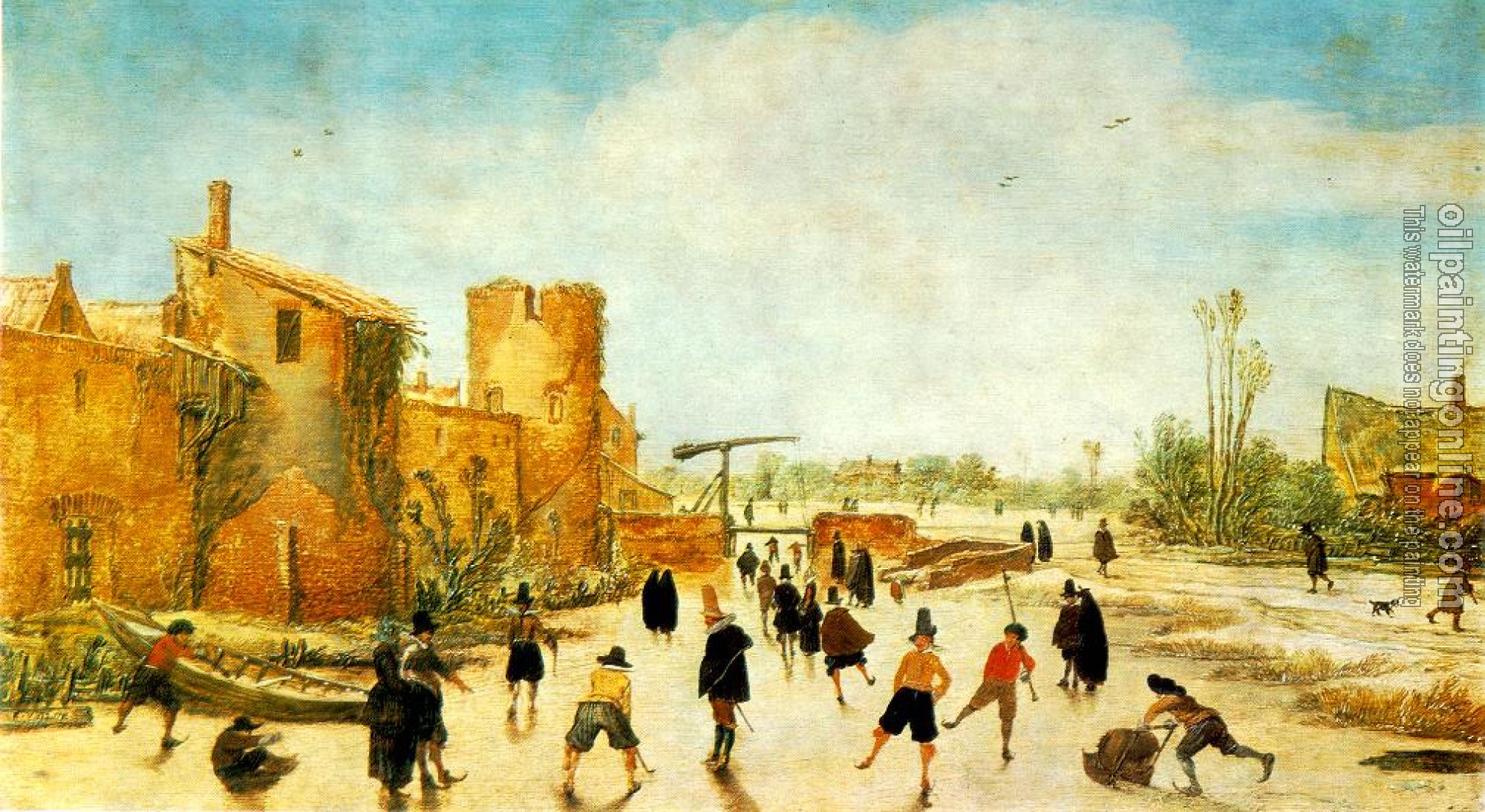 Velde, Esaias van de - The Joy of Ice on the Wallgraben